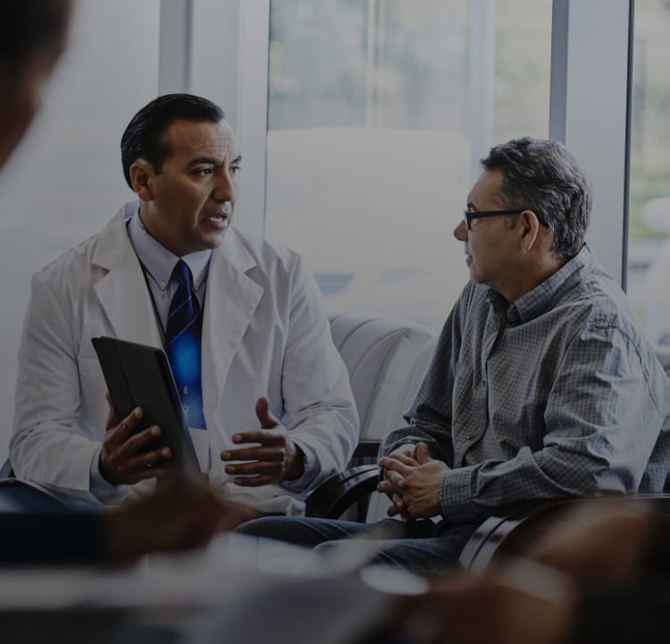 Doctor discussing treatment options with patient